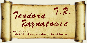 Teodora Ražnatović vizit kartica
